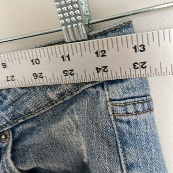 Levis 518 superlow bootcut distress size 1M light denim - Picture 5 of 7